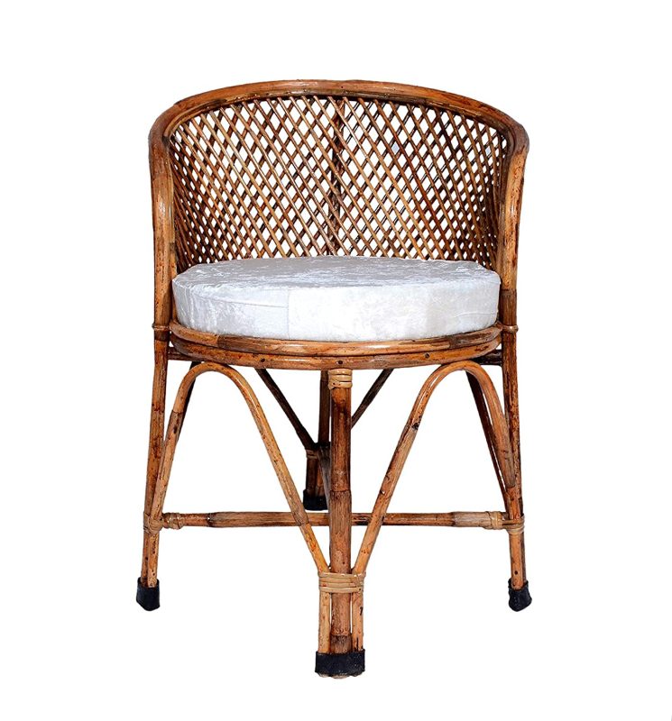 Cane Chair with Cushion | Arm Rest Chairs for Home, Office, Balcony ...