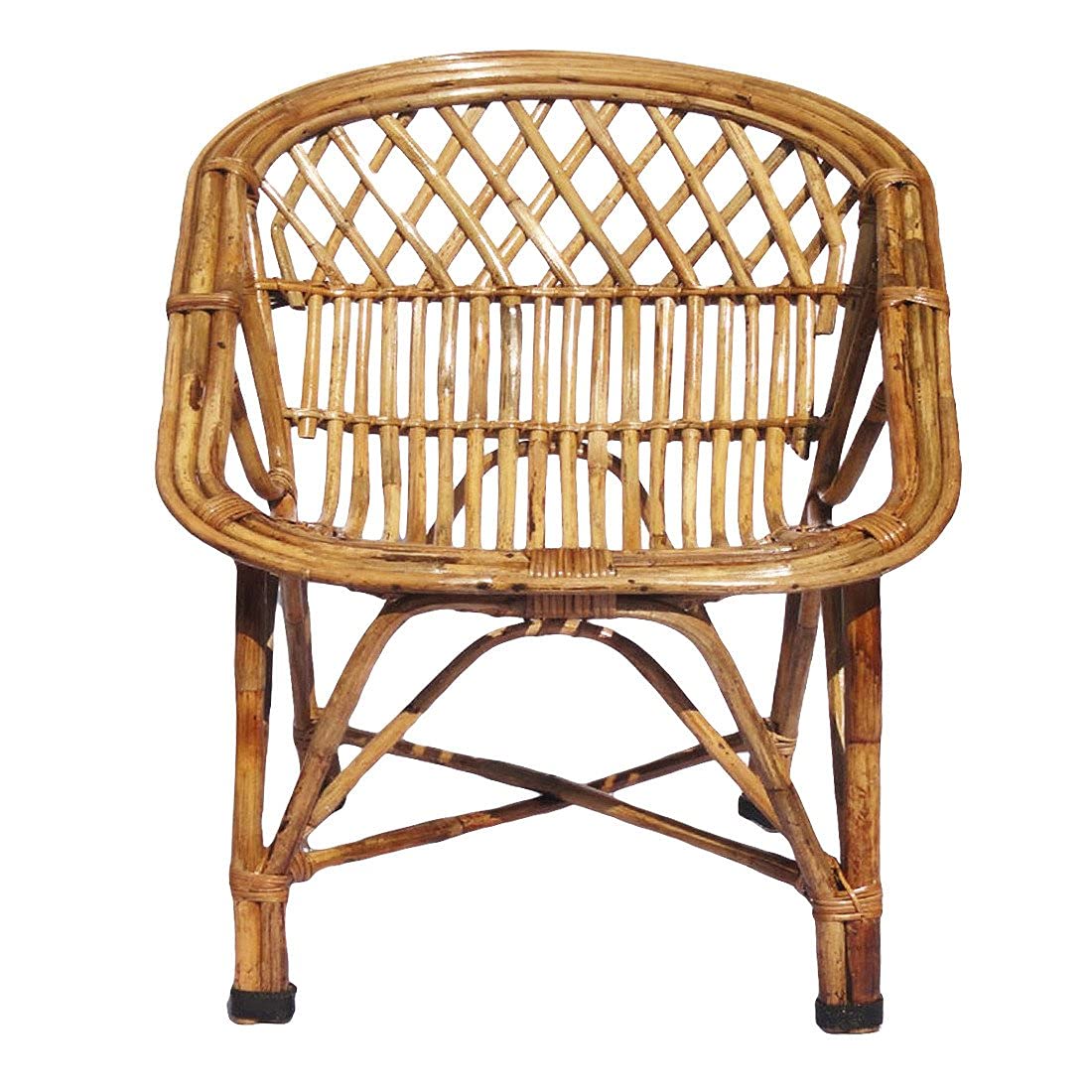 Bamboo Cane Lawn Chair with Cushion BhatiaCane